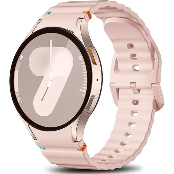 xixishop Sport Bands Compatible with Samsung Galaxy Watch 7 6 5 4 Band 40mm 44mm Women Men - No Gap Soft Silicone Strap for Smart Watch S 7 6 5 4 FE, 20mm Wristbands for GalaxyWatch