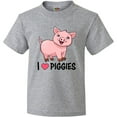 thumbnail image 3 of Inktastic I Love Piggies- Cute Pig Youth T-Shirt, 3 of 5