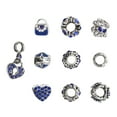 thumbnail image 2 of Cuentas de aleación, 10 piezas de cuentas perforadas sueltas con agujeros grandes, cuentas para pulseras, rendimiento confiable, 2 of 12