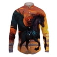 thumbnail image 2 of Camisas con estampado 3D de caballos para hombre, blusa informal de manga larga con botones, ropa de calle, camisa de playa de gran tamaño para hombre, 2 of 5
