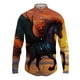 thumbnail image 2 of Camisas con estampado 3D de caballos para hombre, blusa informal de manga larga con botones, ropa de calle, camisa de playa de gran tamaño para hombre, 2 of 5