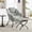 Light Green + Steel + Cotton, variant on Lazy Chair with Ottoman, Modern Lounge Accent Chair with Armrests and Side Pocket, Leisure Upholstered Sofa Chair Reading Chair for Small Space, Navy Blue
