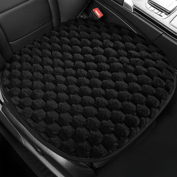 Cojín de asiento de coche de invierno con cara corta y pelo de oso