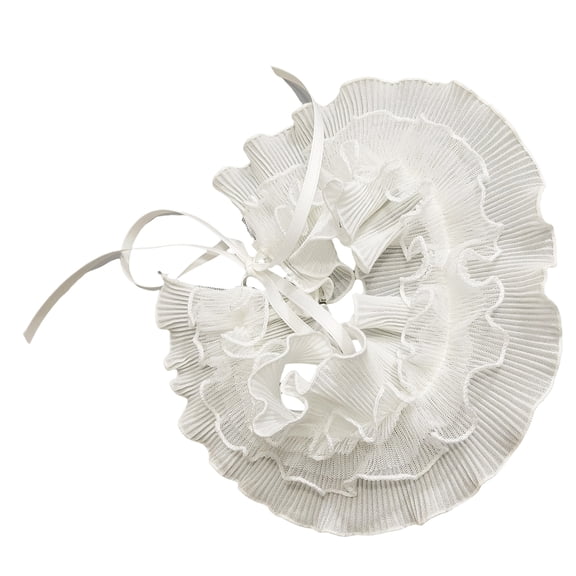 French Styles Ruffle Collar for Dress Detachable False Neck Collar Laceup Collar Women Decorative Collar for Daily Use