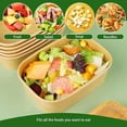 thumbnail image 2 of Brown Meal Prep Containers With Lids,2025 New Paper Meal Prep Containers With,Rectangle Food Kraft Paper Meal Prep Containers (20PCS,17oz), 2 of 7