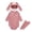 AB925 Pink, variant on Angala Newborn Baby Long Sleeve Ruffles Romper Bodysuit  Rabbit Ears Hat Socks Outfits Cozy Cute Boys And Girls Bodysuits 3-9 Months