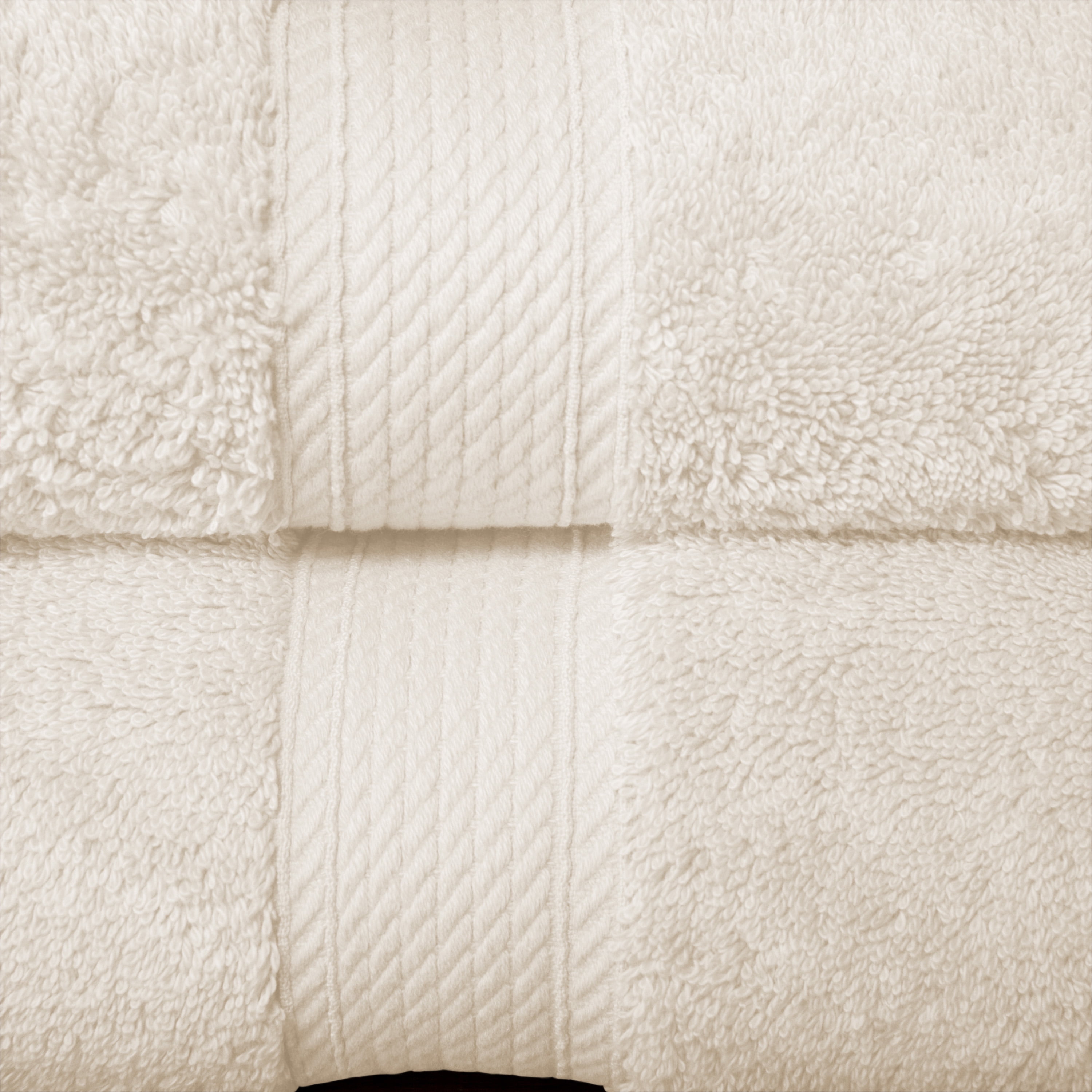 Premium Egyptian Cotton Highly Absorbent Assorted 6-Piece Plush Towel Set - 30" x 55", 20" x 30", 13" x 13"