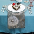thumbnail image 4 of JRXY Dandelions Cloth Napkin Reusable Polyester Home Decor Pack of 4 6 PCS, 4 of 7