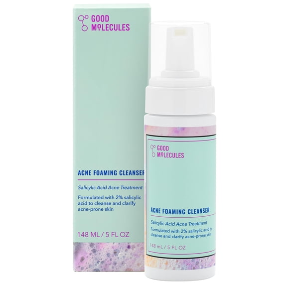 Espuma antiacné Cleanser Good Molecules con ácido salicílico, 148 ml