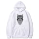 thumbnail image 2 of Sudadera gruesa con capucha para hombre, ropa deportiva con estampado de cara de búho, de gran tamaño, cómoda, para invierno y otoño, 2 of 3