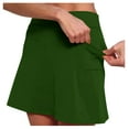 thumbnail image 2 of CAIVO Womens Pocket Skirt Casual Solid Color Tennis Yoga Sport Active Skirt Shorts Skirts Boho Dailywear, 2 of 6