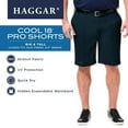 thumbnail image 5 of Big & Tall Haggar Cool 18 PRO Classic-Fit Flat-Front Shorts Khaki, 5 of 5