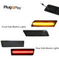 thumbnail image 3 of GTINTHEBOX 4X Smoke Front + Rear LED Side Marker Lights For 2010-2013 Ford Transit Connect, 3 of 11