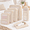 05-Cream-Half Mesh, variant on Packing Organizer Cube, 06-Navy, Half Mesh, 11.34 x 8.43 x 3.54 Inches