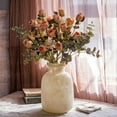 thumbnail image 2 of Faux Artificial Flower Dry Rose Stem Champagne or Orange 23" Tall, 2 of 9