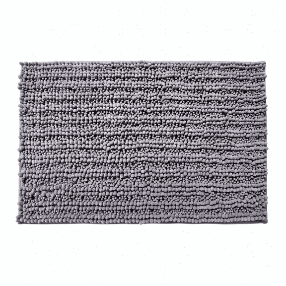 Muddy Mat® DuoMax Dog Door Mat for Muddy Paws – Dual-Texture Absorbent Mat Chenille Entryway Muddy Carpet®, Microfiber Quick Dry, Slip Resistant Machine Washable Indoor Mat – Grey 20" x 30"