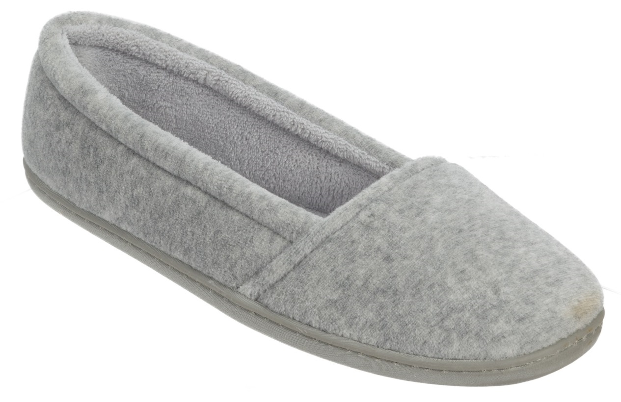 Women's Dearfoams Microfiber Velour Memory Foam Closed Back Slipper