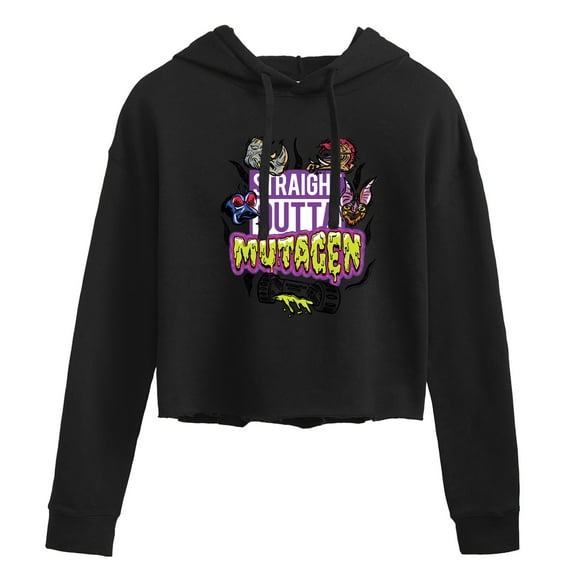 Teenage Mutant Ninja Turtles Mutant Mayhem  - Straight Outta Mutagen  - Juniors Cropped Pullover Hoodie