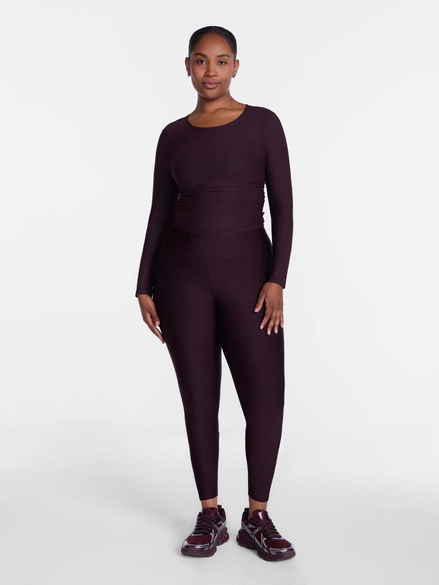 Avia Women's Shine Leggings, 27" Inseam, Sizes XS-XXXL