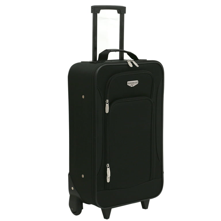 Travelers Club Junior 3-Piece Euro Carry-on Luggage Set, Black