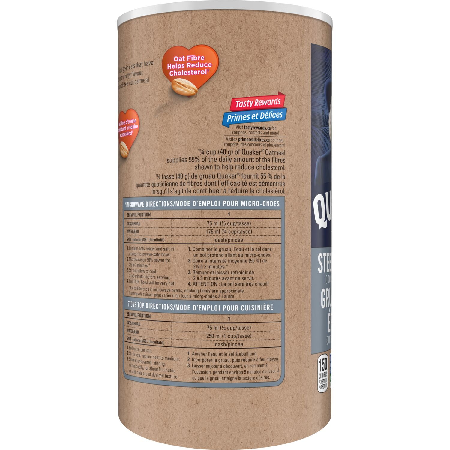 Quaker Gruau coupe épointée à cuisson rapide