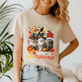 thumbnail image 3 of Cute Cat,Happy Hallothanksmas Tshirt, Halloween Thanksgiving Christmas Shirt, Holiday Season Tee, Turkey Gift, Vintage Ghost ,Merry Christmas, 3 of 5