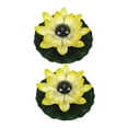 thumbnail image 3 of OUNONA 2Pcs Solar Energy Lotus Light Yellow Floating Pond Decorative Landscape Lamp, 3 of 8