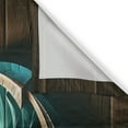 thumbnail image 2 of Ambesonne Nautical Kitchen Curtains, Anchor with Sailing Ship, 55"x24", Sand Brown Dark Teal, 2 of 3