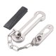 thumbnail image 1 of GOOHOCHY Cerradura de puerta corrediza de acero inoxidable, cadena de seguridad para hotel, oficina, armario, decorativa (plateada), 1 of 8