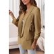 thumbnail image 4 of Blazer PRETTYGARDEN para mujer, manga larga, otoño 2024, caqui, XXL, 4 of 6