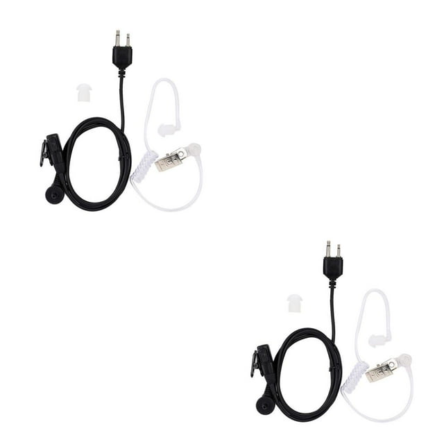 tredstone Oreillette Radio Bidirectionnelle Casque Externe Microphone Protection de Sécurité Remplacement pour IC-12A 1 2Ensemble