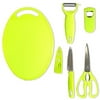 ToolUSA 5 Piece Sunshine Lime Green Kitchen Accessories Set: PK1007-5-YX