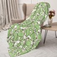 thumbnail image 3 of Rateoe Cute Frog Pattern Flannel Throw Blanket, Ultra-soft Blanket for Bed, Couch, Car, Hypoallergenic Anti-pilling blanket-40"x30"(Vertical), 3 of 6