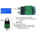 thumbnail image 2 of Fusible de Lame de Disjoncteur 1Pcs 12V 24V Réinitialisable 5-30A Réinitialisation Automatique Marine, 2 of 5