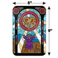 thumbnail image 6 of Flying Spaghetti Monster Stained Glass Home Business Office Sign - Metal - 6" x 9" (15.3cm x 22.9cm), 6 of 6