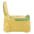 thumbnail image 3 of Orinal ergonómico para bebé, moderno, con diseño de dinosaurio de dibujos animados, con base de goma, para niños pequeños, color amarillo, 3 of 14