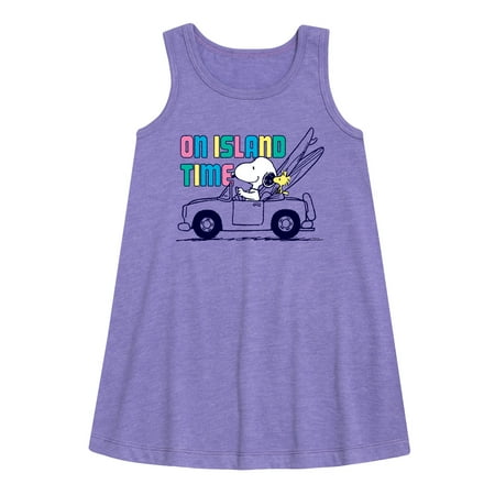 

Peanuts - On Island Time - Toddler and Youth Girls A-line Dress