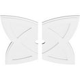 thumbnail image 2 of 36"OD x 3"ID x 13 1/2"C x 1"P Cosmo Architectural Grade PVC Contemporary Ceiling Medallion, Two Piece, 2 of 11