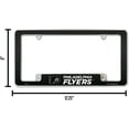 thumbnail image 3 of Philadelphia Hockey Flyer's (Set of 2) Chrome Metal License Plate Frames with Carbon Fiber Design, 3 of 5