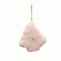 Hwkond Christmas Tree Decorations Indoor Plush Christmas Tree Shaped Pendant