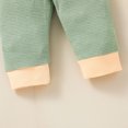 thumbnail image 5 of Vedolay Girl Pants Sets Girl's 2 Piece Outfits Floral Off Shoulder Top and Shirred Elastic Waist Pants Set,Green 9-12 Months, 5 of 5