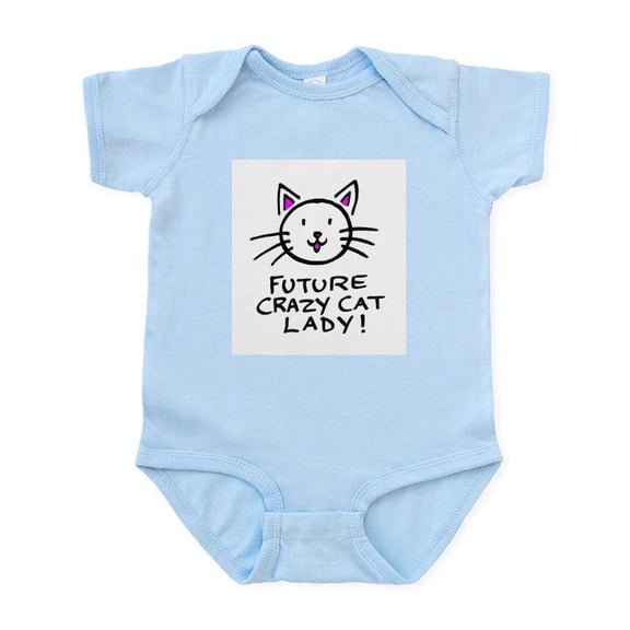 CafePress - Future Crazy Cat Lady Infant Bodysuit - Baby Light Bodysuit, Size Newborn - 24 Months