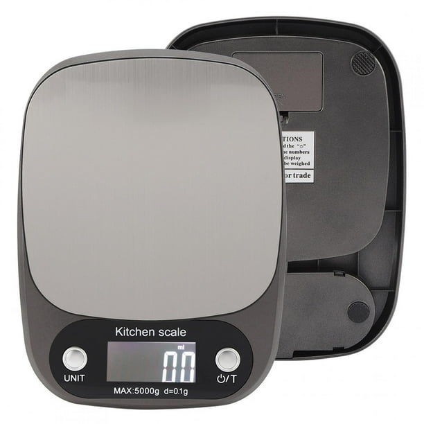 Báscula de cocina digital Jadeshay 5 kg/0,1 g LCD Acero inoxidable