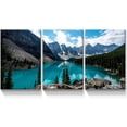 thumbnail image 1 of Rosework Framed Canvas Wall Art, 24x32 Inch, 3 Panel beautiful landscape, Made In USA, 1 of 6