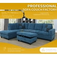thumbnail image 3 of Ainehome Sectional Sofa Sectional Couch with Chaise Ottoman Sectional Sleeper Sofa Left Hand Facing, 3 of 6