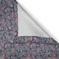 thumbnail image 3 of Ambesonne Abstract Kitchen Curtains, Ornamental Wavy Lines, 55"x39", Fuchsia Slate Blue Cream, 3 of 3