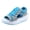 Blue, variant on Open Toe Tennis Shoes for Women Contrast Paneled Cut out Lace up Sandals Causal Summer Open Toe Platform Sneakers Hot Pink Size 7