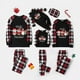 thumbnail image 1 of Conjunto de pijamas familiares a juego de Navidad, diseño exclusivo, tres pingüinos, Feliz Navidad, negro, 1 of 3