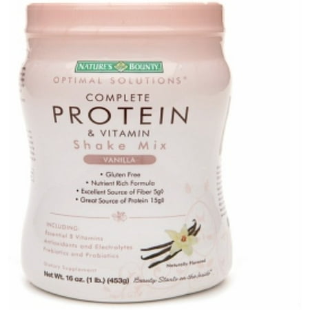 Nature's Bounty Optimal Solutions de protéines complètes et de vitamine Secouer Mix, Vanilla 16 oz