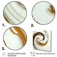 thumbnail image 3 of Designart White And Gold Bold Movement IV Canvas Wall Art, 3 of 5